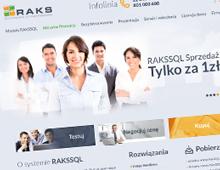 Raks SQL — strona firmowa, realizacja web-pc.pl