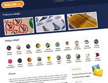 Naklejki — strona firmowa, realizacja web-pc.pl