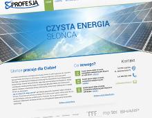Fotowoltaika Profesja — strona firmowa, realizacja web-pc.pl